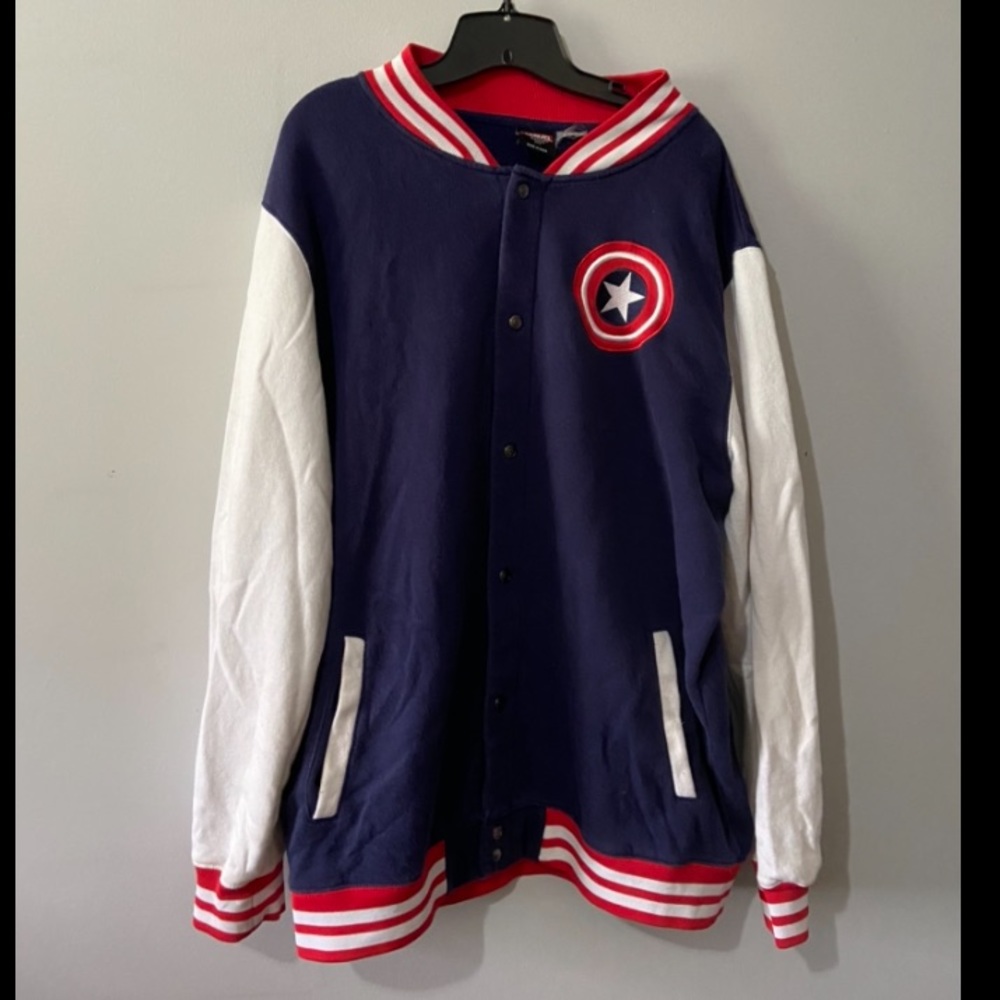 Unisex Captain America Varsity Jacket